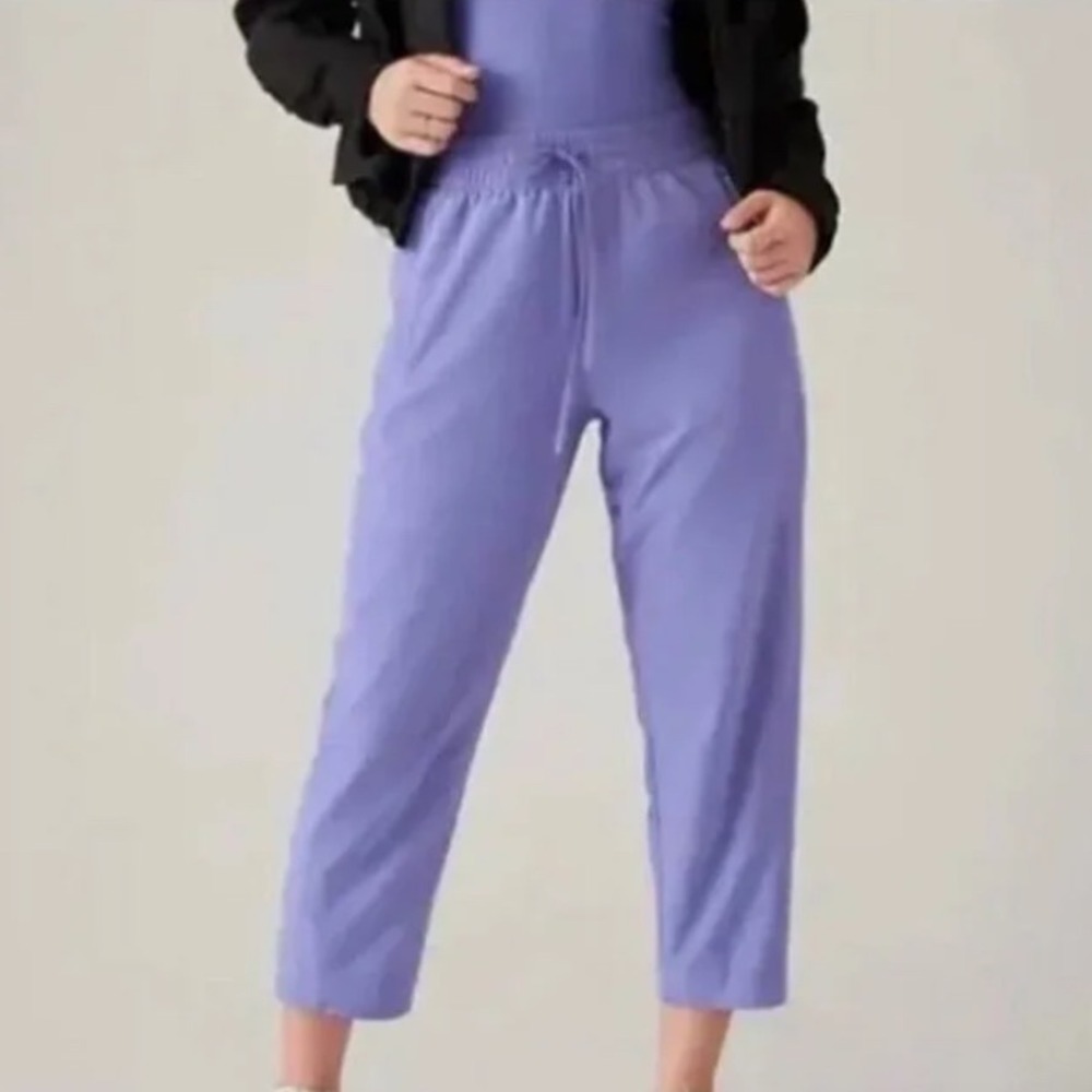 Athleta Arrival Straight Leg Ankle Pants Lavendar Purple #586940 Size 4‎ NWOT